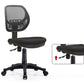 Silver Metal and Black Nylon Modern Conference Chair Mid-Back Conference Chair Clearhalo 'Furniture' 'furniture_office_chair' 'Office Chairs' 'Office Furniture' 'office_chair' 1200x1200_43410ec2-e69e-4e65-ae94-a0ebb3fd10b5
