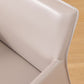 Upholstered Arm Chair Contemporary Faux Leather Dining Arm Chair for Home