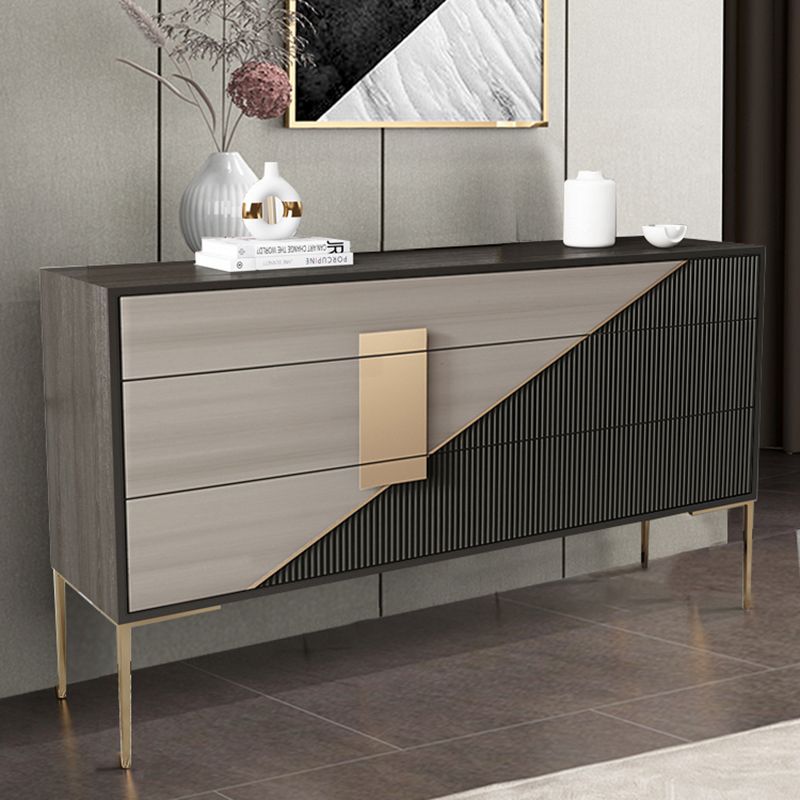 Klassiek Glam Combo-dressoir van eikenhout met opbergkast voor de slaapkamer