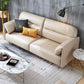 Glam Sewn Pillow Back Standard Pillow Top Arm Living Room Leather Sofa