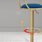 Glam Low Back Dining Stools Adjustable Height Bar Stools with Footrest Clearhalo 'Bar Furniture' 'Bar Stools' 'bar_stools' 'furn' 'furn_bar_stools' 'Furniture' 'Kitchen & Dining Furniture' 1200x1200_434738d7-95e5-4f9b-9ed0-e042ceb63cfd