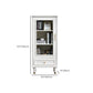 Modern Style  Bookshelf Closed Back Standard Engineered Wood Bookcase in White