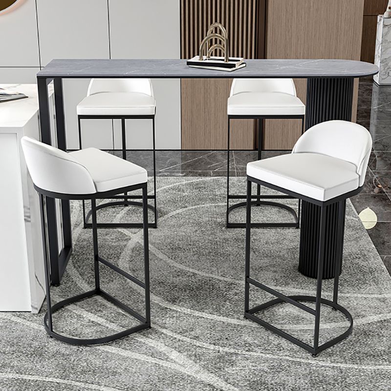41.3-inch Stone Top Table Modern Style Bistro Pub Table for Living Room Clearhalo 'Bar Furniture' 'Bar Tables' 'bar_tables' 'furn' 'furn_bar_tables' 'Furniture' 'Kitchen & Dining Furniture' 1200x1200_434c025c-632c-43da-8282-423f6ad47f90