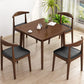 Square 4 Legs Industrial Dining Table Wood Color Fixed Table with Rubberwood Solid Wood Clearhalo ' dining_table' 'Dining Tables & Seating' 'Dining Tables' 'furn' 'furn_dining_table' 'Furniture' 'furniture_dining_table' 'Kitchen & Dining Furniture' 'kitchen&dining_furn' 'kitchen' 'kitchen_dining_table' 1200x1200_434d3cad-e841-4e0c-830d-4c65a52120ef