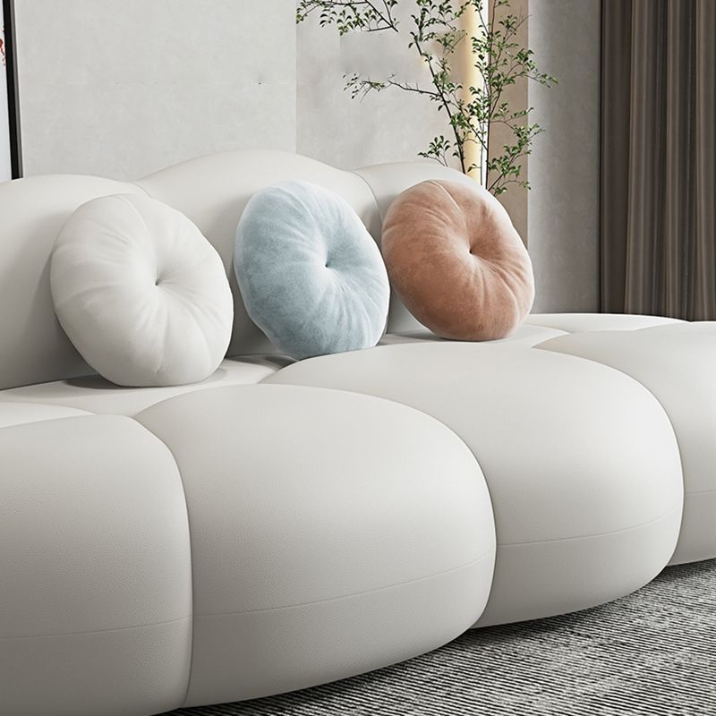 Stain-resistant 3/4-seat Sofa Statement Pillow Back Armless Sofa Clearhalo 'furn' 'furn_sofas' 'Furniture' 'Living Room Furniture' 'Sofa' 'sofas' 1200x1200_434d972d-2941-45da-9c75-707a159c2d71