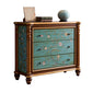 Commode de rangement en bois de commode traditionnelle ornée avec tiroirs pour chambre à coucher