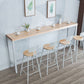 Rectangle Bar Table Contemporary Wood Bar Table with Trestle Base Clearhalo 'Bar Furniture' 'Bar Tables' 'bar_tables' 'furn' 'furn_bar_tables' 'Furniture' 'furniture_bar_tables' 'Kitchen & Dining Furniture' 1200x1200_434dd4bf-515c-4e0b-ab39-2b92771a564c
