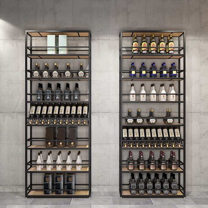 Metal Floor Bottle Wine Rack Contemporary Black Wine Holder Rack Clearhalo 'furn' 'furn_wine_racks' 'Furniture' 'Kitchen & Dining Furniture' 'Wine Racks' 'wine_racks' 1200x1200_434e1634-398d-4f31-a6e2-2d1d98d43074