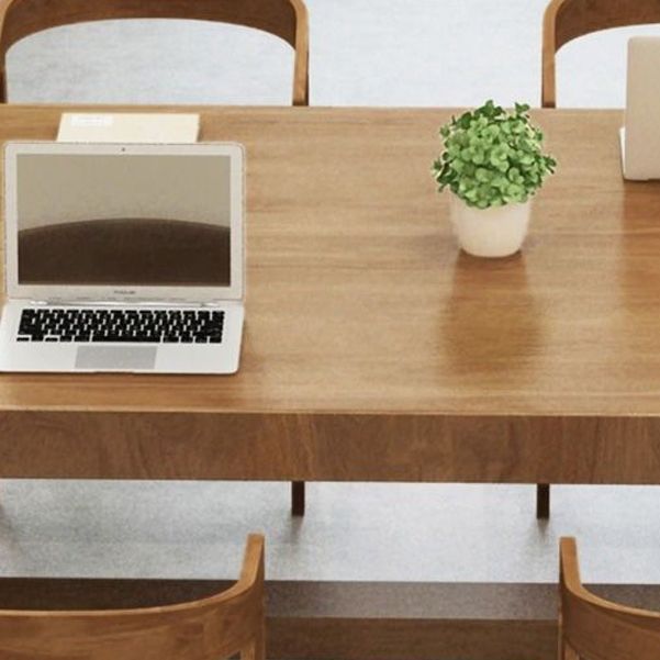 Moderner Oval Desk Konferenztisch Office Holzschreiber ohne Stuhl ohne Stuhl