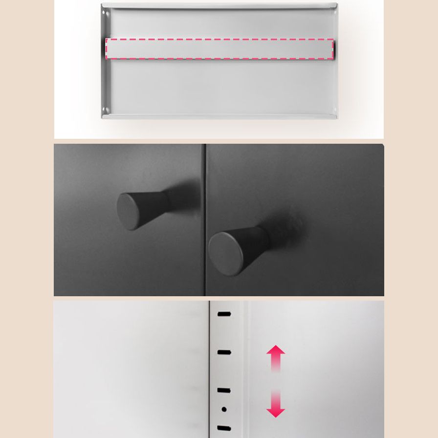 Metal Closed Back Bookshelf Modern Standard -Speicherbuchhandel