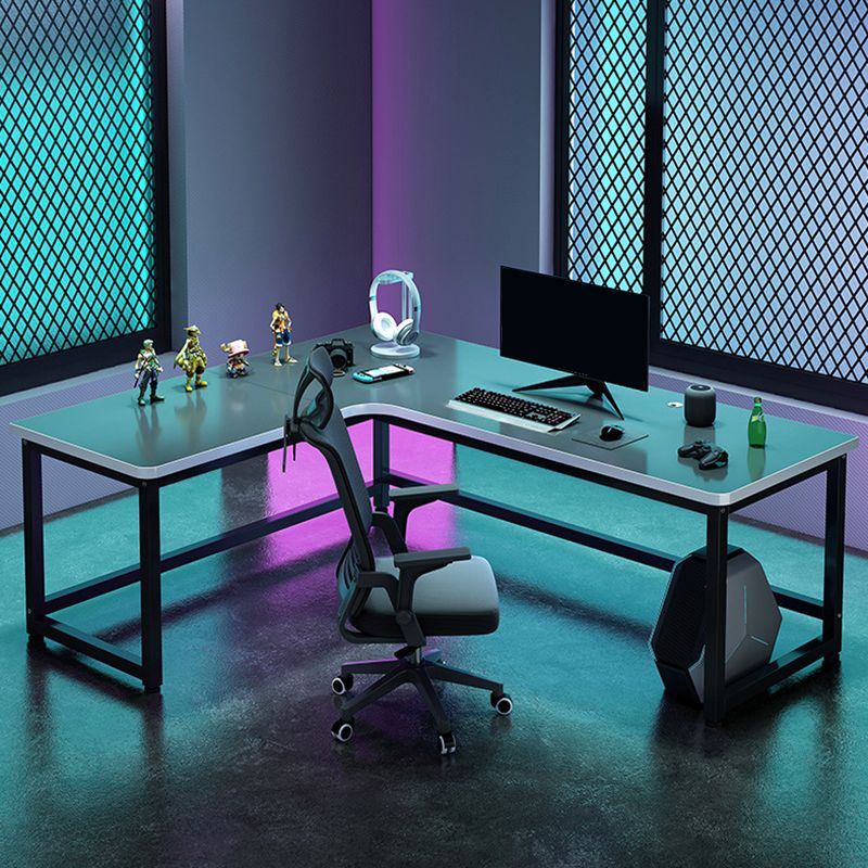 Black and Natural Gaming Desk Ergonomic Industria Wood Computer Desk L with Metal Legs Clearhalo 'furn' 'furn_office_desk' 'Furniture' 'Office Desks' 'Office Furniture' 'office_desk' 1200x1200_434f9a71-e5f4-4d9e-93df-6efb66cecebe
