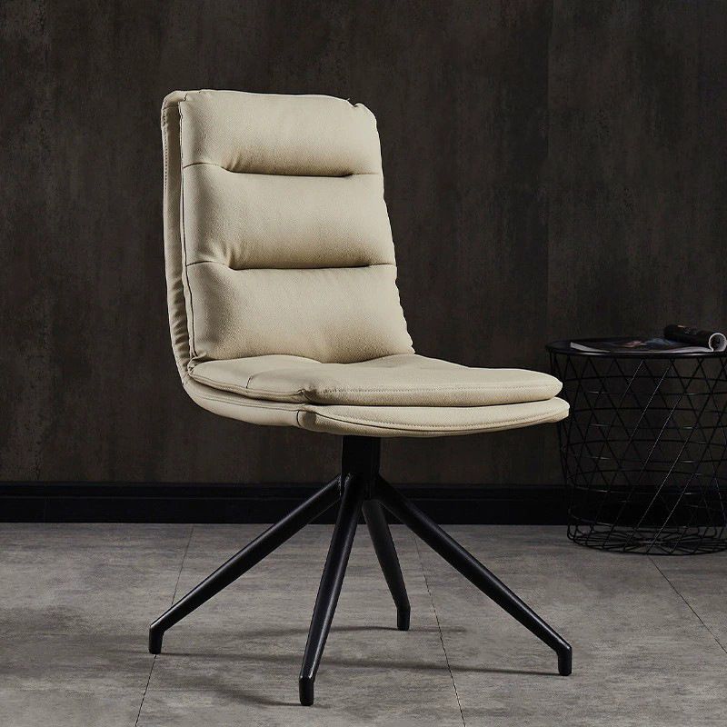 Sillas laterales sin brazo de silla de comedor de estilo contemporáneo con patas de metal