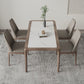 Contemporary Style Sintered Stone Rectangle Table Set 1/4/5/7 Pieces Dining Set Clearhalo 'Dining Room Sets' 'Dining Tables & Seating' 'dining_room_set' 'furn' 'furn_dining_room_set' 'Furniture' 'Kitchen & Dining Furniture' 1200x1200_4351672d-662e-4d47-9836-2ca934348962