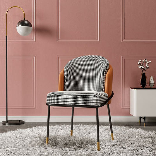 Chaise de salle à manger glam metal