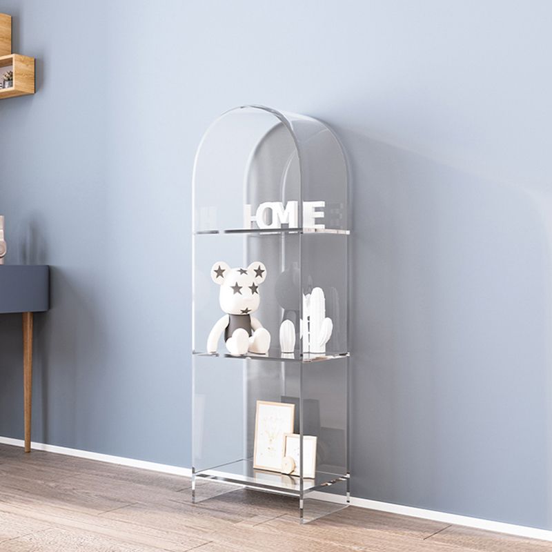 Glam gesloten boekenplank standaard acryl -boekenkast met planken