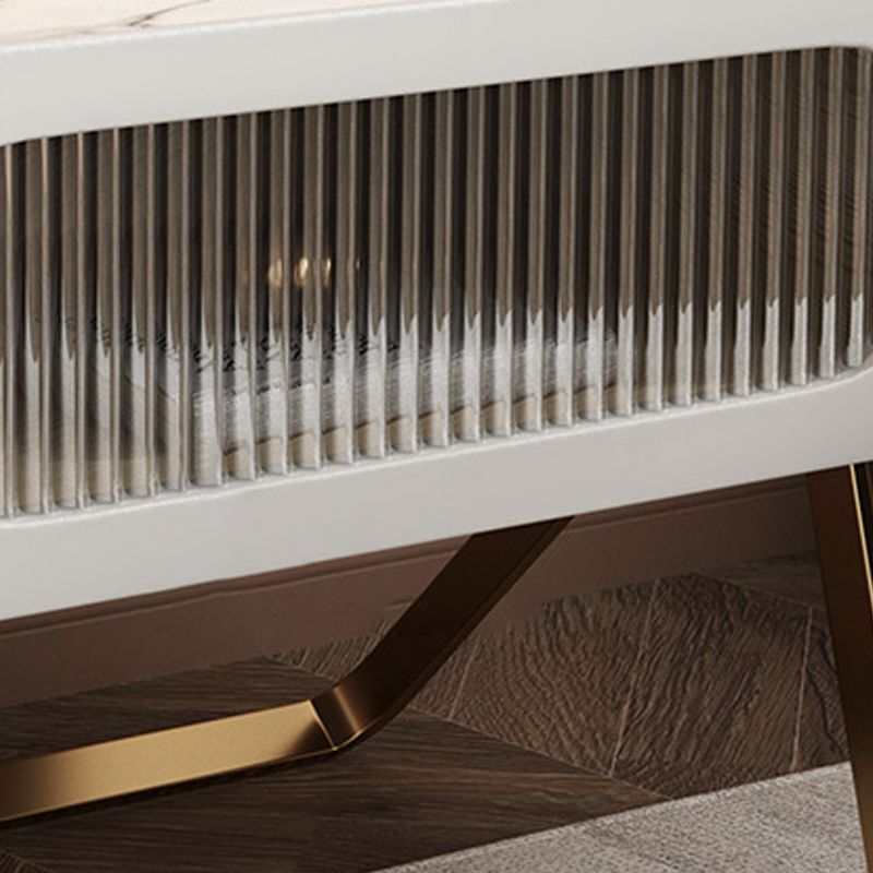 16.53 "Alto Stone Accent Table Nightsand Bastinger Gabinet