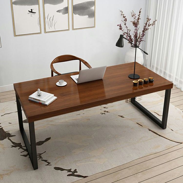 Solid Wood Writing Desk Sled Base Rectangular Office Desk , 29.53" Tall Clearhalo 'furn' 'furn_office_desk' 'Furniture' 'Office Desks' 'Office Furniture' 'office_desk' 1200x1200_43562dfa-b88d-4065-9b7c-058fc64c3b46