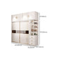 Modern Style Wardrobe Cabinet Glass Wardrobe Closet for Home