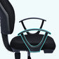 Contemporary Arm Chair Adjustable Seat Height Fixed Arms Black Office Chair Clearhalo 'furn' 'furn_office_chair' 'Furniture' 'Office Chairs' 'Office Furniture' 'office_chair' 1200x1200_43567984-46b7-4cbb-a7fe-2d2b13cf7b67