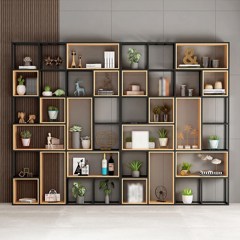 9.84"W Bookshelf Industrial Style Open Back Bookcase for Home and Office Clearhalo 'Bookcases' 'furn' 'furn_bookcases' 'Furniture' 'furniture_bookcases' 'kitchen' 'kitchen_bookcases' 'Living Room Furniture' 'Office Furniture' 1200x1200_435713bb-8cb8-49d5-b375-7e6a05310267