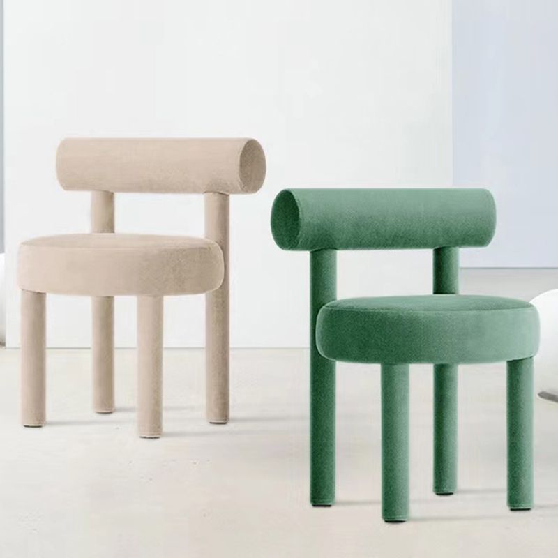 Modern Style Side Chair Upholstered Open Back Armless Dining Chair for Home Clearhalo 'Dining Chairs' 'Dining Tables & Seating' 'dining_chair' 'furn' 'furn_dining_chair' 'Furniture' 'Kitchen & Dining Furniture' 1200x1200_43578520-5a5a-455c-9eb7-5e8774fa1be9