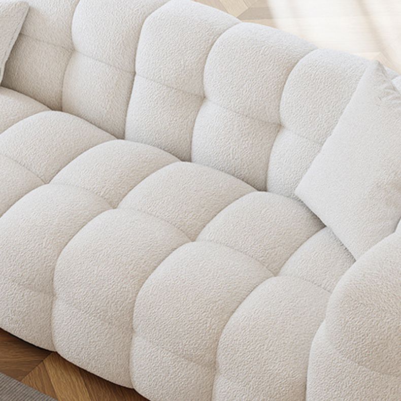 Sofá de brazo de esmoquería moderno resistente al sofá de la bizcocho de galleta en blanco