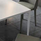 Stone Top Dining Table Contemporary Rectangle Dining Table with 4 Legs in White Clearhalo 'Dining Tables & Seating' 'Dining Tables' 'dining_table' 'Furniture' 'furniture_dining_table' 'Kitchen & Dining Furniture' 'kitchen' 'kitchen_dining_table' 1200x1200_435aca78-ff0d-4ebe-aff0-dc4a073230eb
