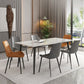 Metal Industrial Rectangle Dining Table White Sintered Stone Table for Kitchen and Dining Room Clearhalo ' dining_table' 'Dining Tables & Seating' 'Dining Tables' 'furn' 'furn_dining_table' 'Furniture' 'furniture_dining_table' 'Kitchen & Dining Furniture' 'kitchen&dining_furn' 'kitchen' 'kitchen_dining_table' 1200x1200_435c307a-8cb4-4368-9f82-ec56e85857bb