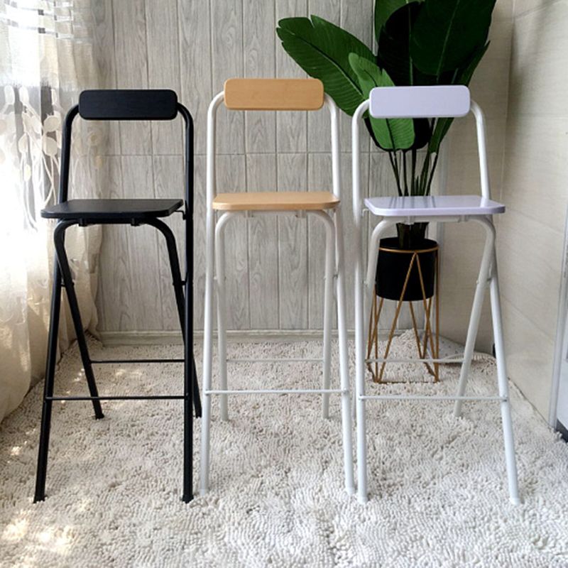 Industrial Style Fold Counter Stools Indoor Wood Metal Simple Bar Stool Clearhalo 'Bar Furniture' 'Bar Stools' 'bar_stools' 'furn' 'furn_bar_stools' 'furniture_bar_stools' 'Kitchen & Dining Furniture' 'kitchen&dining_furn' 'kitchen' 'kitchen_furn' Furniture' 1200x1200_435c925a-e715-459b-960a-39dd6275a78b