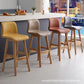 Scandinavian Rubberwood Home Stool Matte Finish Leather Barstool Clearhalo 'Bar Furniture' 'Bar Stools' 'bar_stools' 'Furniture' 'furniture_bar_stools' 'Kitchen & Dining Furniture' 1200x1200_435d0c7f-b515-47ab-b369-8a469161a4f1
