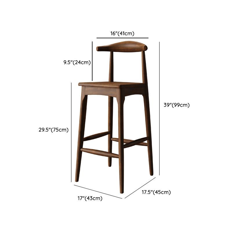 Set da pub moderno con altezza bancone, tavolo da bar e sgabelli in legno massello da 1/2/3 pezzi in marrone