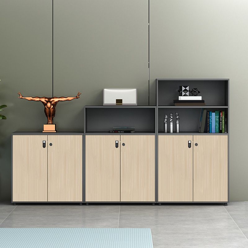 Archivo moderno de archivos de madera de archivo con almacenamiento de cerradura para la oficina