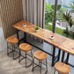 Modern 1/9 Pieces Bar Table Set Rectangle Wood Counter Table with Stools for Balcony Clearhalo 'Bar Furniture' 'furn' 'furn_home_bar_bar_sets' 'Furniture' 'Home Bars & Bar Sets' 'home_bar_bar_sets' 'Kitchen & Dining Furniture' 1200x1200_43668f80-a8d7-46b1-ba74-44d4508890e5