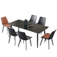 Industrial Kitchen Dinner Table Stone Rectangle 4 Legs Dining Table Clearhalo 'Dining Tables & Seating' 'Dining Tables' 'dining_table' 'furn' 'furn_dining_table' 'Furniture' 'Kitchen & Dining Furniture' 1200x1200_43677eaa-1a3d-45c1-92ba-548d12ab08d0