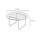 Modern Glass Coffee Table with Sled Stainless Steel Base Cocktail Table Clearhalo 'Coffee & Accent Tables' 'Coffee Tables' 'coffee_tables' 'furn' 'furn_coffee_tables' 'Furniture' 'Living Room Furniture' 1200x1200_4367a1e7-64a8-4990-a5d4-e7c0b1d4df07