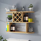 Wine Holder Rack Modern Wall Mounted Manufactured Wood for Kitchen