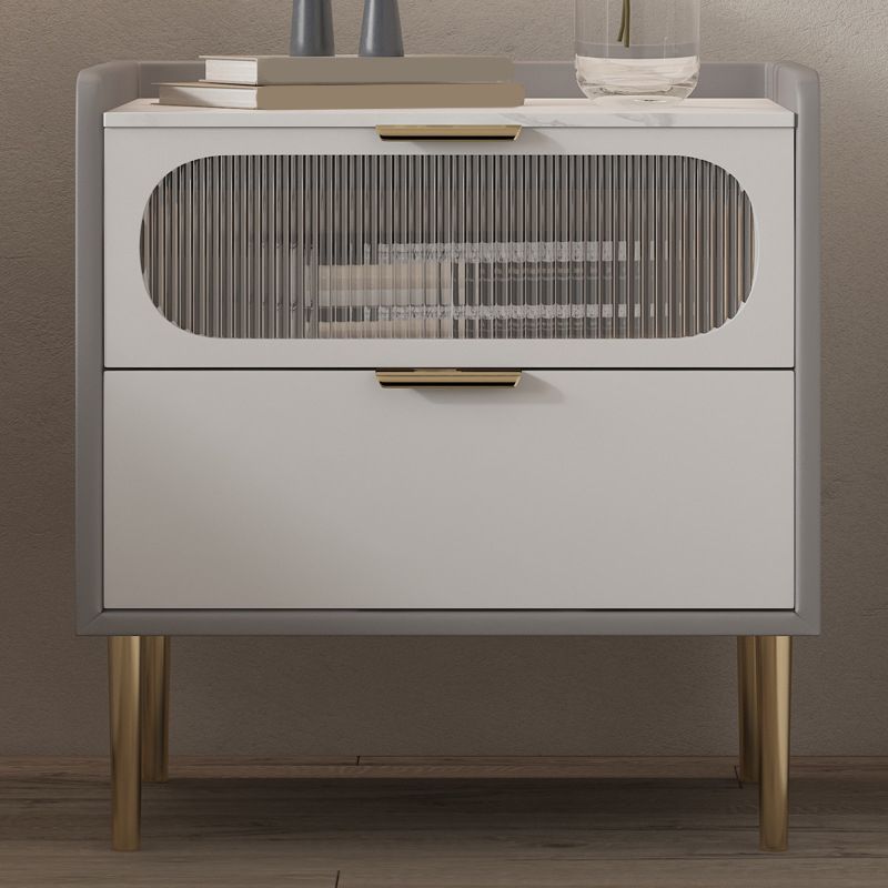 2 Drawers Night Table ,20.8" Tall Modern Solid Wood Nightstand Clearhalo 'Bedroom Furniture' 'furn' 'furn_night_stand' 'Furniture' 'night_stand' 'Nightstands' 1200x1200_4369083a-4040-423e-b923-95536be01079