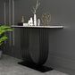 35.43" Tall Modern Console Table Marble 1-shelf Accent Table for Hall Clearhalo 'Console Tables' 'console_tables' 'Entry & Mudroom Furniture' 'furn' 'furn_console_tables' 'Furniture' 1200x1200_436b748b-7b26-4d4f-bba5-b7369040e268