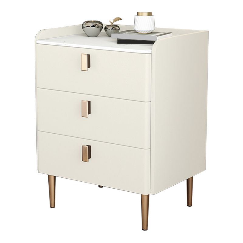 Comodini moderni da 20 "W 24,5" H comodino in pietra con 3-cassetti