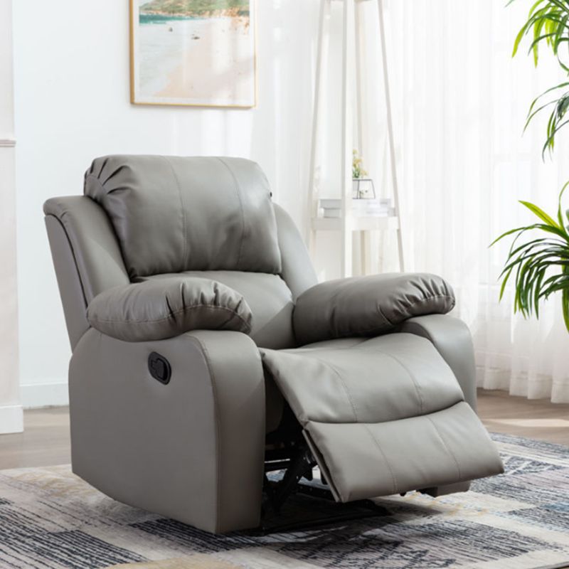 33.5" Wide Faux Leather Recliner Cotton Power Massage Recliner Chair