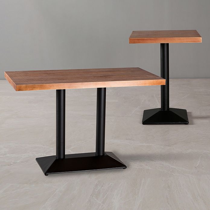 Solid Wood Industrial Style Dining Table Brown Table with Black Frame for Dinning Room Clearhalo ' dining_table' 'Dining Tables & Seating' 'Dining Tables' 'furn' 'furn_dining_table' 'Furniture' 'furniture_dining_table' 'Kitchen & Dining Furniture' 'kitchen&dining_furn' 'kitchen' 'kitchen_dining_table' 1200x1200_436f26b3-b958-4360-a310-7ba5399df0f2