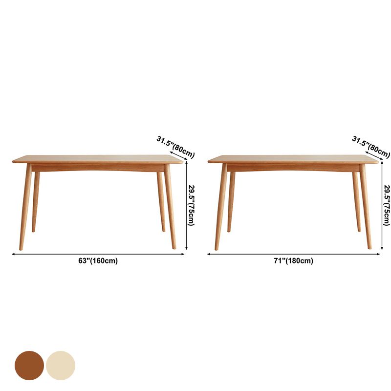 Rectangle Dining Table Contemporary Dinner Room Solid Wood Table with 4-foot Clearhalo ' dining_table' 'Dining Tables & Seating' 'Dining Tables' 'furn' 'furn_dining_table' 'Furniture' 'furniture_dining_table' 'Kitchen & Dining Furniture' 'kitchen&dining_furn' 'kitchen' 'kitchen_dining_table' 1200x1200_436fd59e-bb37-4689-885b-5a5d6f2c8637