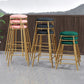 Scandinavian Upholstered Fabric Stools for Home Armless Backless Stools with 4 Gold Legs Clearhalo 'Bar Furniture' 'Bar Stools' 'bar_stools' 'furn' 'furn_bar_stools' 'furniture_bar_stools' 'Kitchen & Dining Furniture' 'kitchen&dining_furn' 'kitchen' 'kitchen_furn' Furniture' 1200x1200_437120dc-7f67-4479-b3b7-9bd78aee1c2a