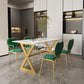 Nordic 1/5/7 Pieces Dining Set Rectangle Stone Dining Table for Dining Room