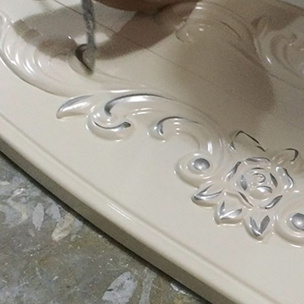 4 Drawers White/Blak/ /Golden MakeupTable Stool Set, 18.89" W x 63.77" H Clearhalo 'Bedroom Furniture' 'furn' 'furn_makeup_vanities' 'Furniture' 'Makeup Vanities' 'makeup_vanities' 1200x1200_437201b0-06df-49e1-867d-aba50ecc7312