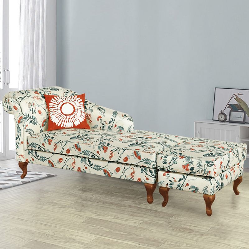 Modern Style Living Room Chaise Rolled Arms Upholstered Chaise Clearhalo 'Chairs & Seating' 'Chaise Lounge' 'chaise_lounge' 'furn' 'furn_chaise_lounge' 'Furniture' 'Living Room Furniture' 1200x1200_4375d019-5058-4605-9388-ac4df33c2f4f