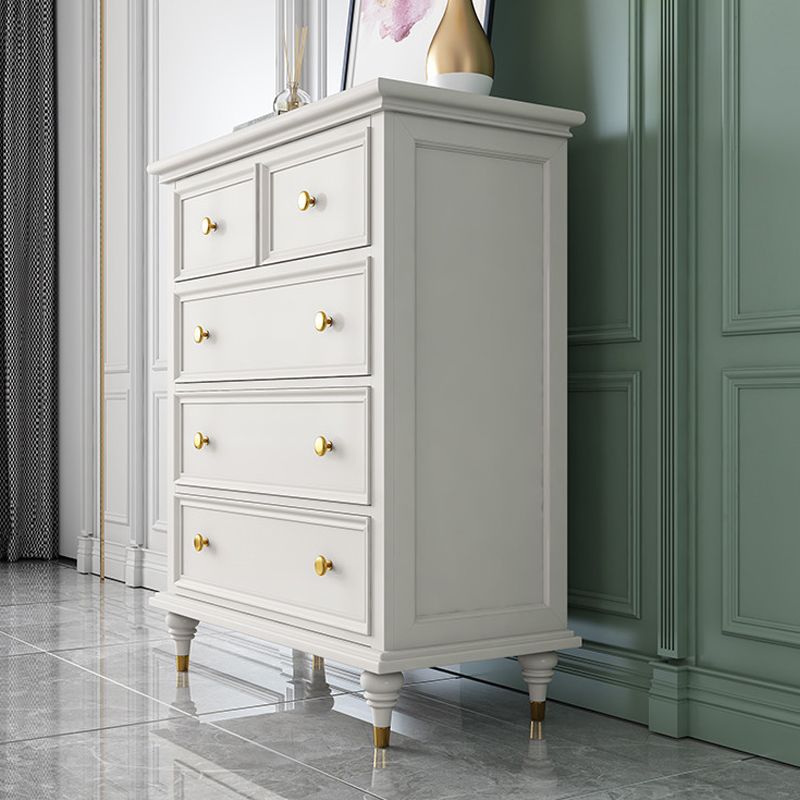 Glam Solid Wood Chest Home Storage Chest in White with Drawers Clearhalo 'Bedroom Furniture' 'Dressers & Chests' 'dressers_chests' 'furn' 'furn_dressers_chests' 'Furniture' 1200x1200_437633a9-eb19-4cdc-af53-ceedd6e49d8c