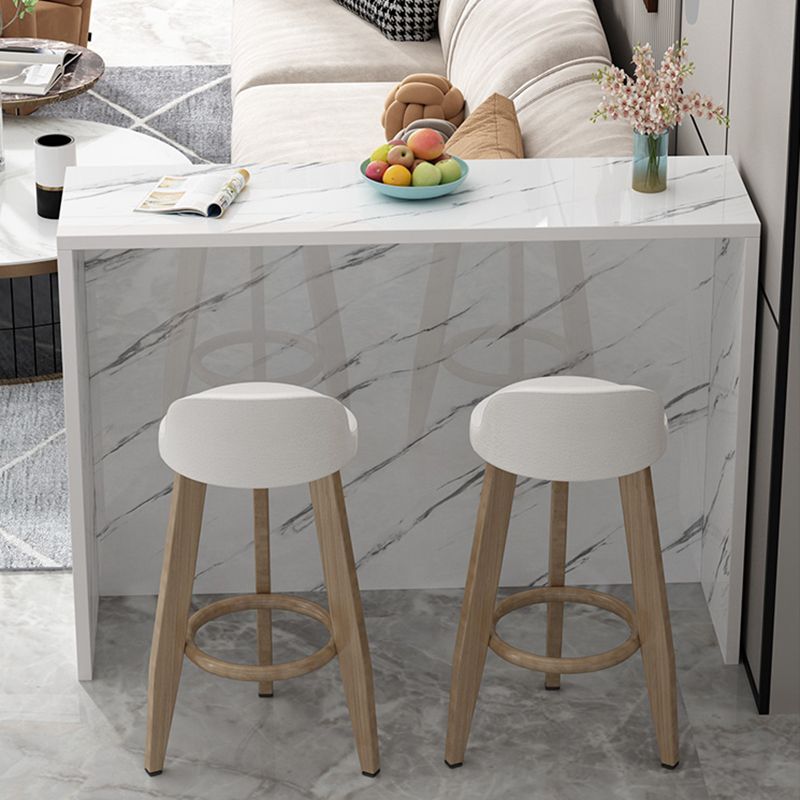 Matte Finish Manufactured Wood Pub Table Rectangle Bistro Table for Living Room Clearhalo 'Bar Furniture' 'Bar Tables' 'bar_tables' 'furn' 'furn_bar_tables' 'Furniture' 'Kitchen & Dining Furniture' 1200x1200_4378718e-397f-41d4-9ac6-0a8e14f6f45b