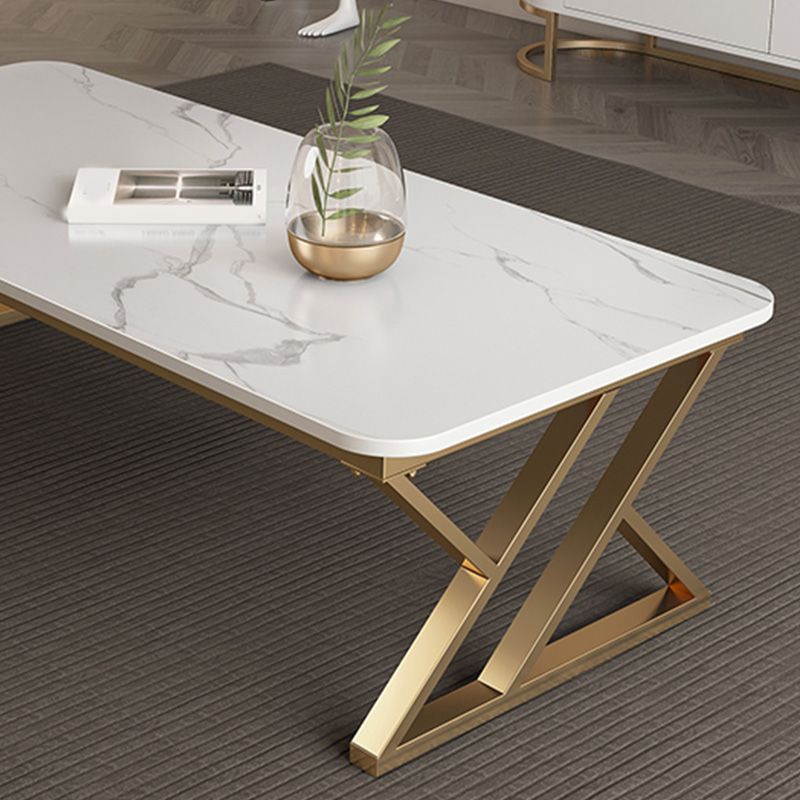 Slate Top Rectangular Coffee Table Trestle Coffee Cocktail Table Clearhalo 'Coffee & Accent Tables' 'Coffee Tables' 'coffee_tables' 'furn' 'furn_coffee_tables' 'Furniture' 'Living Room Furniture' 1200x1200_4378be7d-d3ee-4717-a88f-7b01e569ba7d