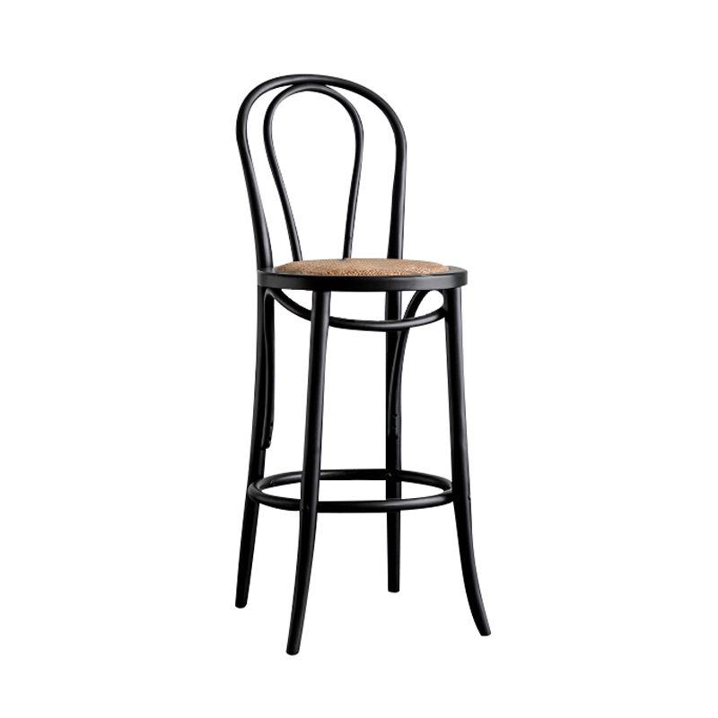 Moderner Holz im Rückenlehne Schalter hoher Stuhl mit 4 Beinen